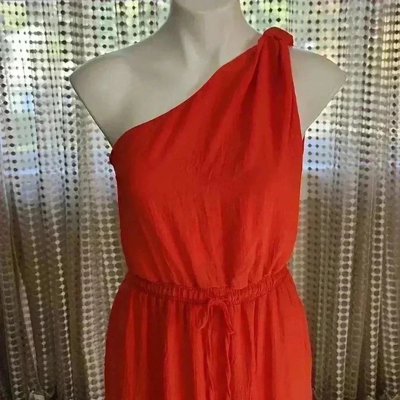 NWT Max Studio Papaya Ruffle Maxi Dress - Picture 2 of 6